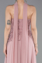 Long Powder Color Chiffon Evening Dress ABU6081