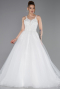 Long White Wedding Dress ABG187