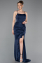 Long Navy Blue Prom Gown ABU6082