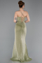 Long Oil Green Prom Gown ABU6082
