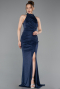 Long Navy Blue Evening Dress ABU6083
