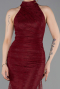 Long Burgundy Dantelle Evening Dress ABU6084
