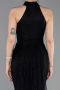 Long Black Dantelle Evening Dress ABU6084