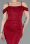 Long Burgundy Dantelle Evening Dress ABU6085