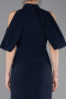 Navy Blue Midi Party Dress ABK2517