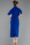 Sax Blue Midi Party Dress ABK2517