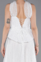 Midi White Dantelle Party Dress ABK2613