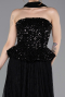 Midi Black Dantelle Party Dress ABK2613