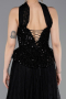 Midi Black Dantelle Party Dress ABK2613