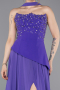 Purple Long Chiffon Evening Dress ABU6018