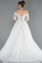 Long White Dantelle Wedding Dress ABG194
