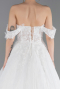 Long White Dantelle Wedding Dress ABG190