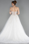 Long White Wedding Dress ABG191
