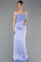 Lilac Long Satin Prom Gown ABU6061