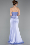 Lilac Long Satin Prom Gown ABU6061