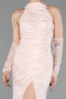 Powder Color Long Dantelle Mermaid Prom Dress ABU5598