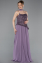 Lavender Long Chiffon Evening Dress ABU5486