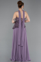 Lavender Long Chiffon Evening Dress ABU5486