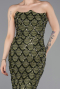 Olive Drab Long Scaly Evening Dress ABU5701