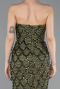 Olive Drab Long Scaly Evening Dress ABU5701