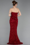 Red Long Scaly Evening Dress ABU5701