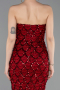 Red Long Scaly Evening Dress ABU5701