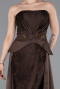 Brown Long Dantelle Evening Dress ABU5615
