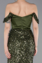 Long Olive Drab Evening Dress ABU6087
