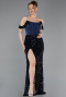 Long Navy Blue Evening Dress ABU6087
