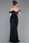 Long Navy Blue Evening Dress ABU6087