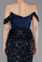 Long Navy Blue Evening Dress ABU6087