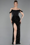 Long Black Evening Dress ABU6087