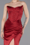 Long Burgundy Satin Prom Gown ABU6091