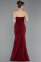 Long Burgundy Mermaid Prom Dress ABU6092