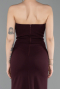 Long Cherry Colored Mermaid Prom Dress ABU6092