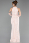 Powder Color Long Dantelle Mermaid Prom Dress ABU5598