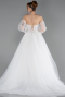 Long White Wedding Dress ABG189