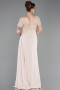 Long Beige Dantelle Evening Dress ABU6100