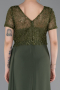 Long Olive Drab Dantelle Evening Dress ABU6100