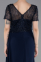 Long Navy Blue Dantelle Evening Dress ABU6100
