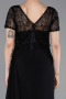 Long Black Dantelle Evening Dress ABU6100