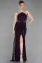 Long Purple Dantelle Prom Gown ABU6077
