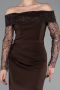 Long Brown Evening Dress ABU6101