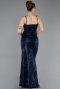 Long Navy Blue Prom Gown ABU6106