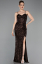 Long Brown Prom Gown ABU6106