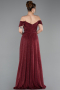 Long Burgundy Evening Dress ABU6107