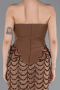 Copper Long Scaly Evening Dress ABU5919