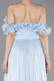 Long Light Blue Chiffon Prom Gown ABU6110