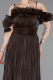 Long Brown Chiffon Prom Gown ABU6110