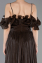 Long Brown Chiffon Prom Gown ABU6110
